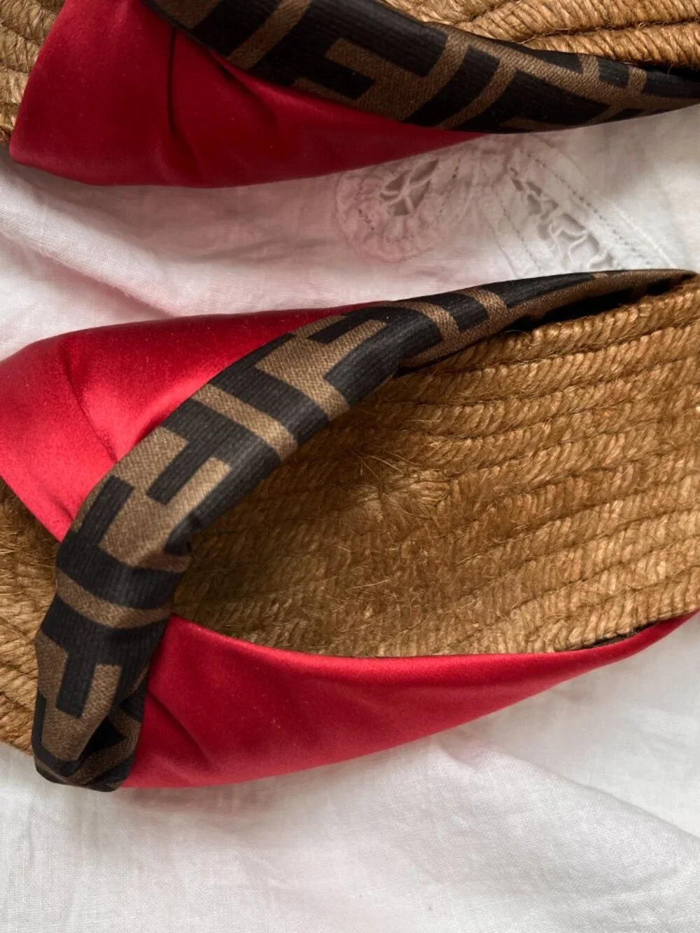 Fendi Espadrille slide size 6.5 NIB - Picture 10 of 14